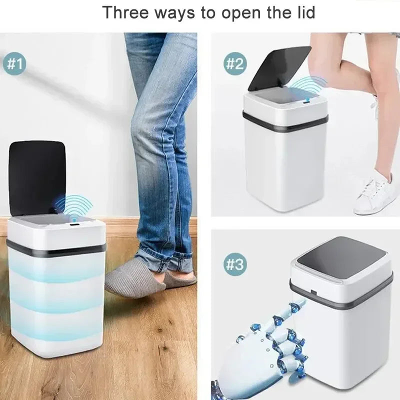 13L Smart Trash Can with Automatic Sensor Dustbin