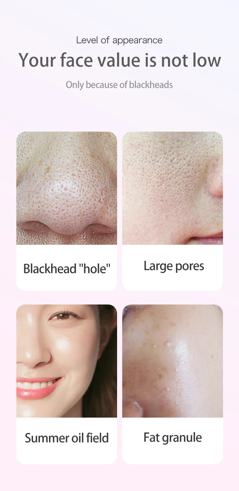 Electric Blackhead Remover Vacuum Acne Pore Cleaner Black Dots