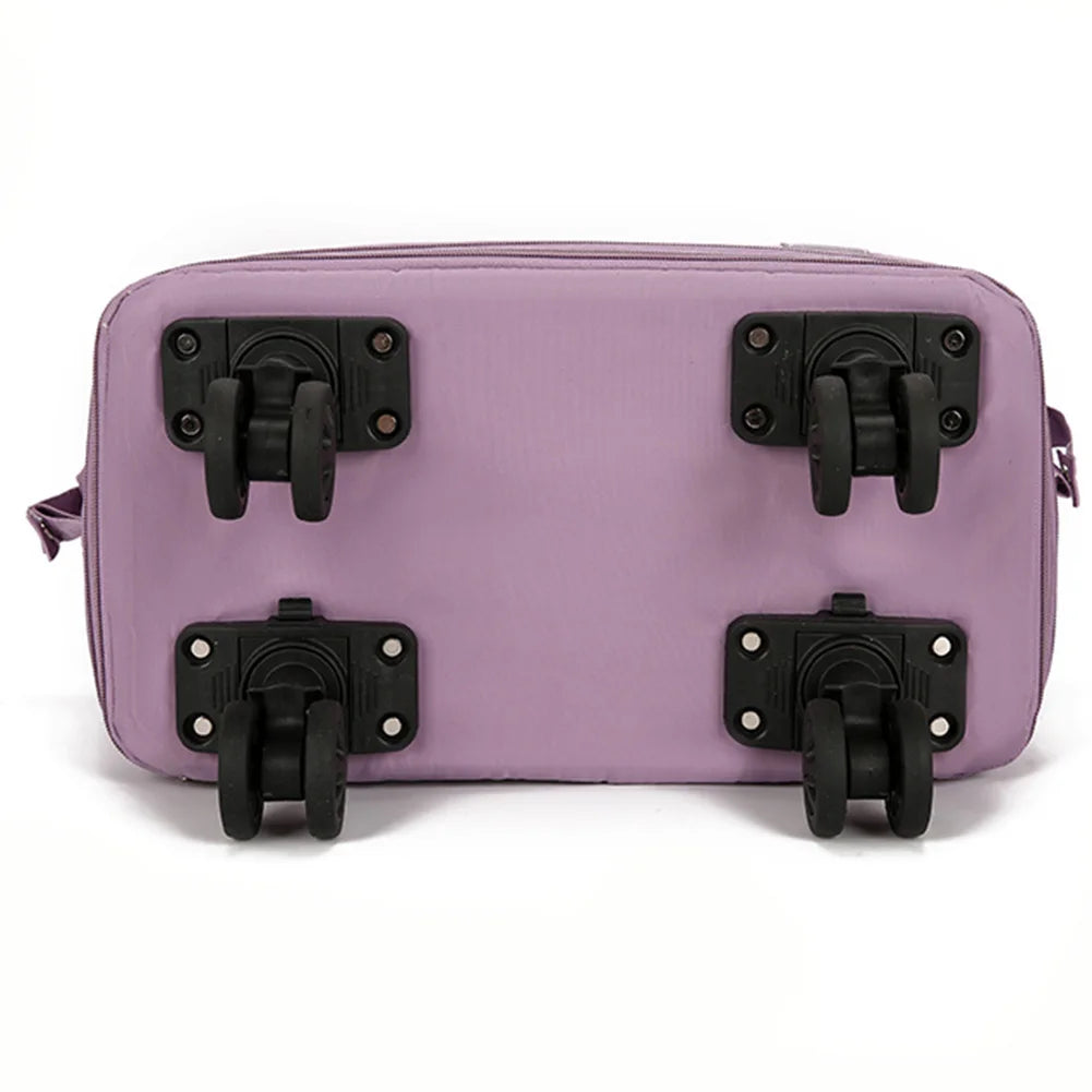 Folding Luggage Bags Expandable Rolling with Wheels and a Large Capacity