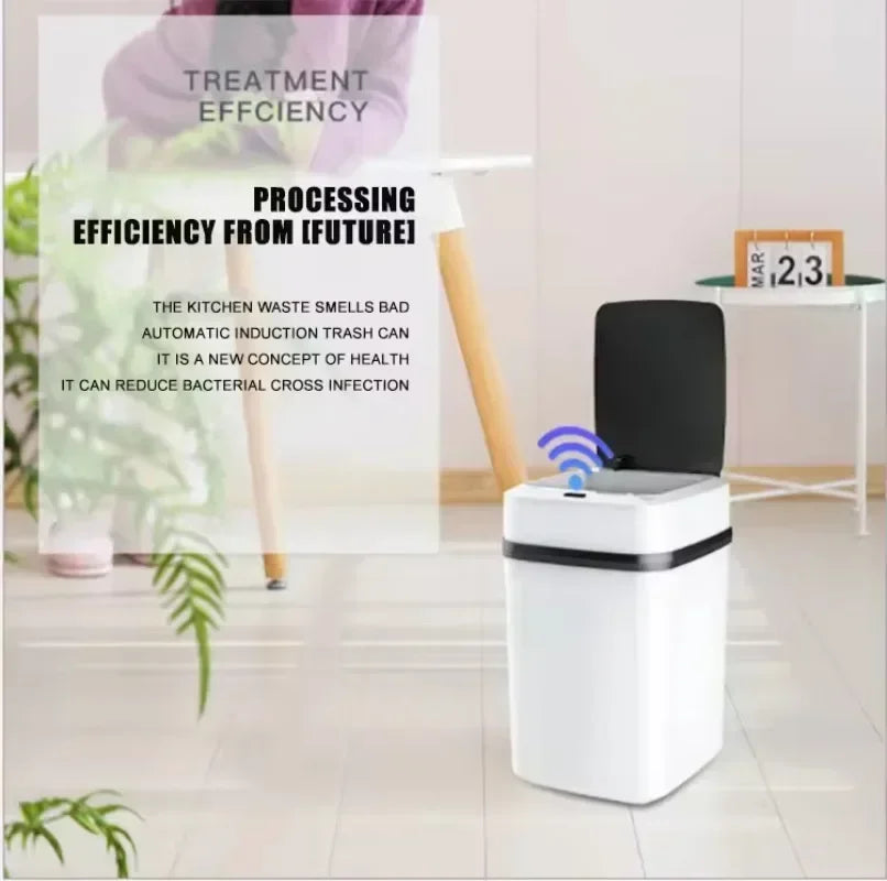 13L Smart Trash Can with Automatic Sensor Dustbin