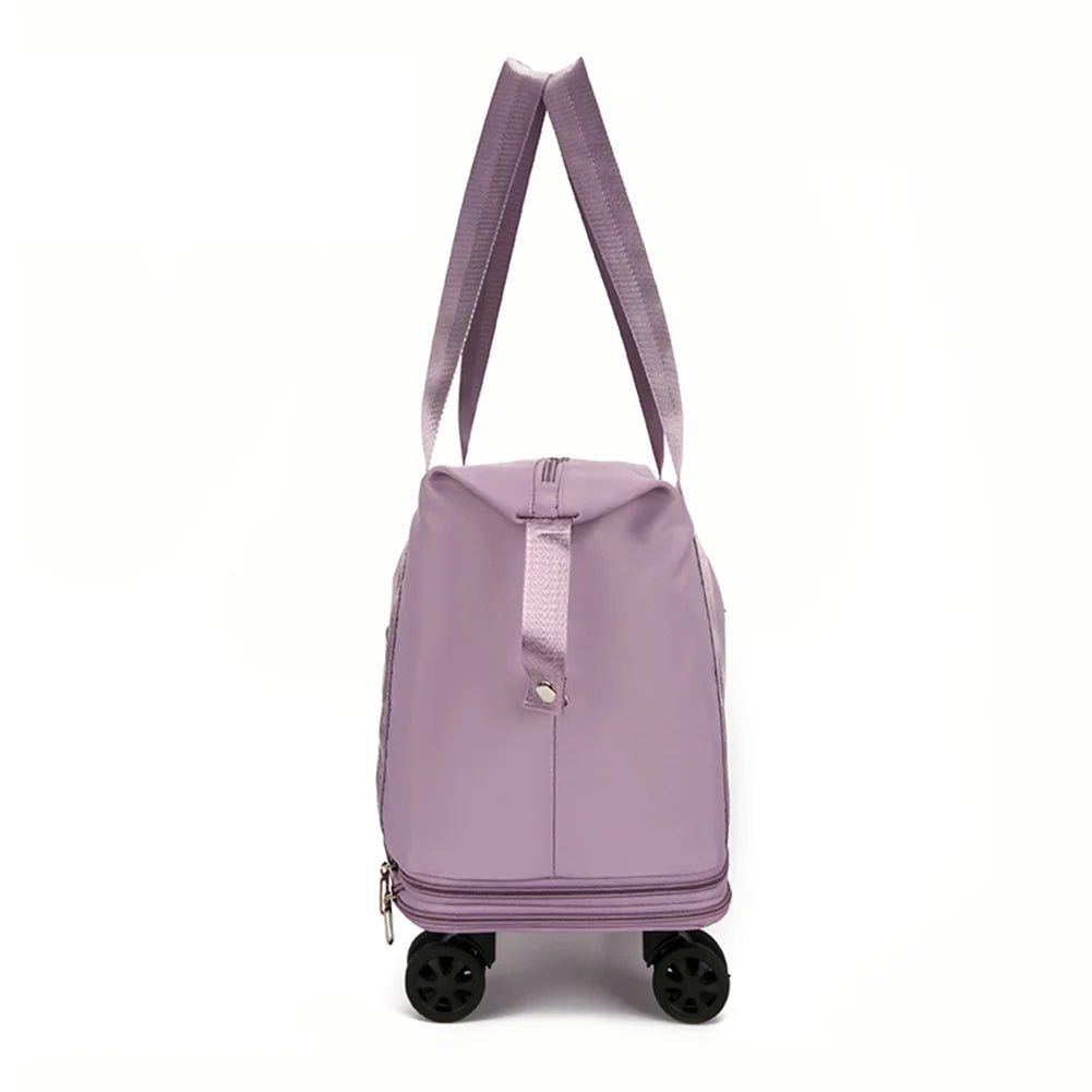 Folding Luggage Bags Expandable Rolling with Wheels and a Large Capacity