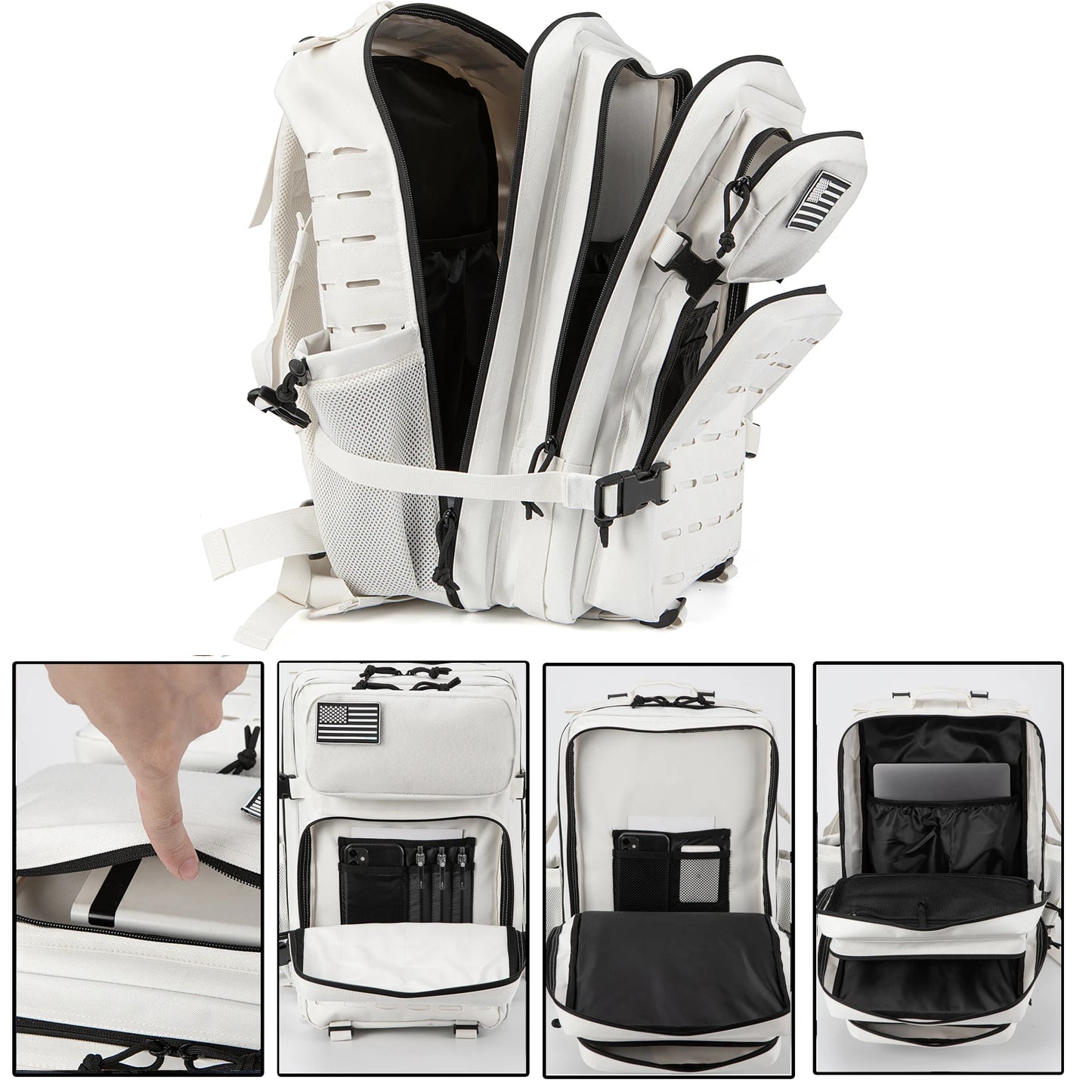 25L/45L Tactical Backpack Bag with Bottle Holder