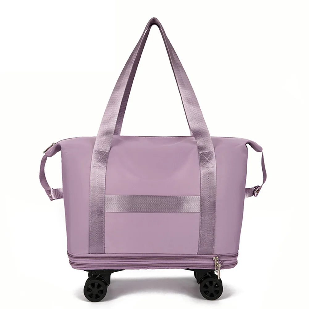Folding Luggage Bags Expandable Rolling with Wheels and a Large Capacity